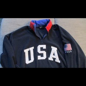 RARE Ralph Lauren Polo USA fleece